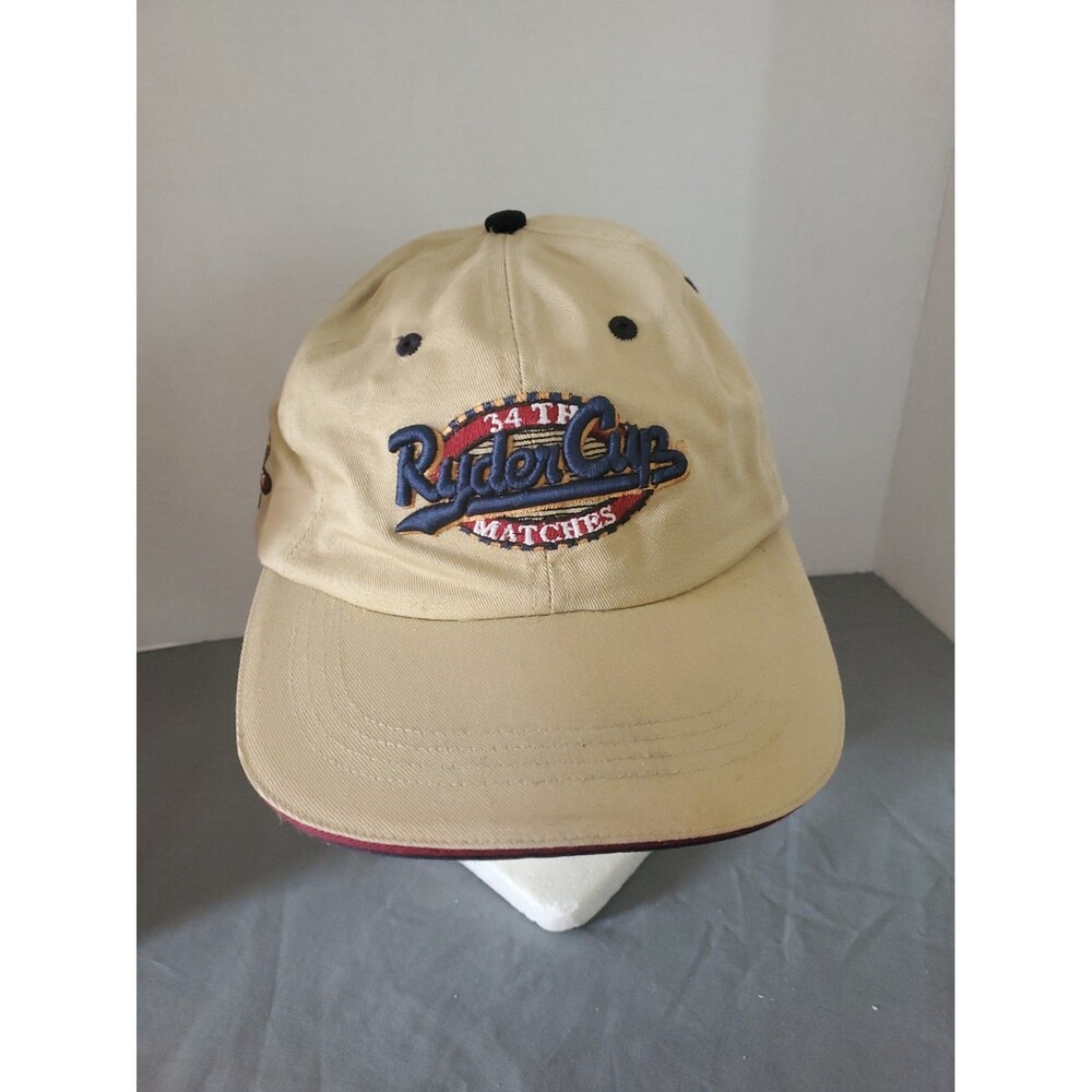 Vtg 2001 RYDER CUP 34th Matches Stone GOLF HAT PGA 4head Headgear